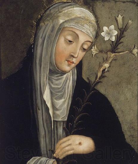 unknow artist St.Catherine of Siena Spain oil painting art